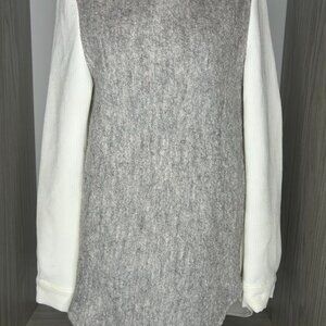 Stylish Grey and White Winter Blouse